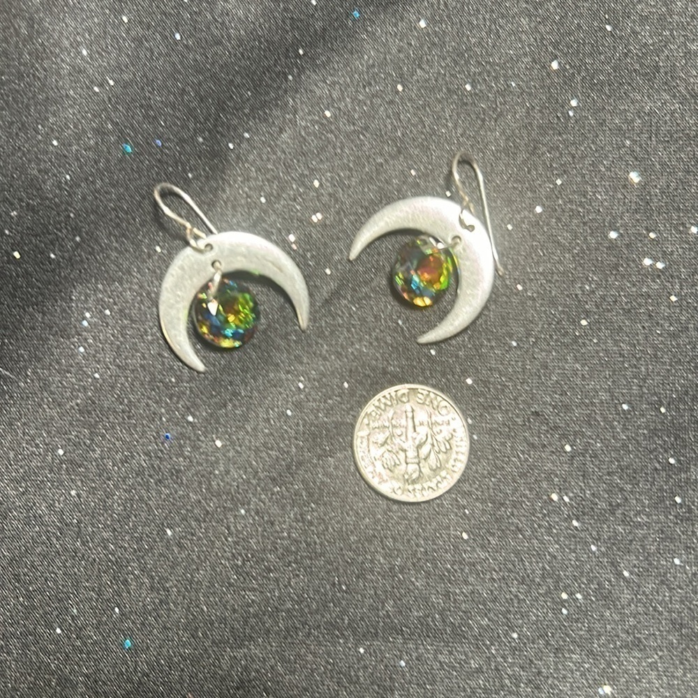Half Moon 🌙 Earrings - Picture 5 of 5
